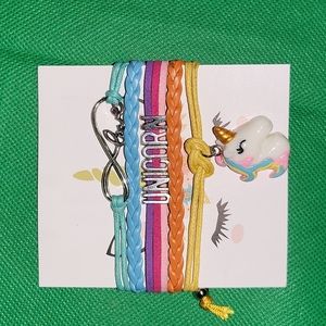 Unicorn layered bracelet